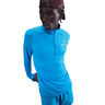 Stride Half-Zip Camicia da corsa Uomini - blu, argento