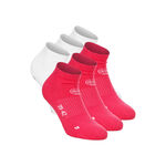 Abbigliamento BIDI BADU BIDI BADU No Party XXL No Show Move Calzini Da Tennis-Rosa,Bianco