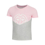 Abbigliamento BIDI BADU BIDI BADU Mandisa Lifestyle Maglietta Ragazze - rosa, grigio chiaro