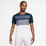 Court Dri-FIT Advantage Print Maglietta Uomini - blu, bianco