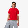 Ribbed Collar Polo Uomini - rosso
