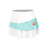 Wild Flounce Gonna Ragazze-Bianco,Turchese