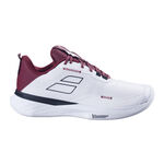 Scarpe da tennis Babolat Babolat Sfx Evo CLY Scarpa Per Terra Rossa Uomini-Bianco,Rosso Scuro