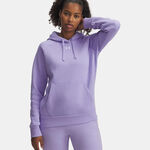Abbigliamento Under Armour Under Armour Rival Felpa con cappuccio Donna - lilla, 