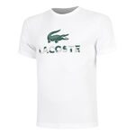 Abbigliamento Lacoste Lacoste Urban Print Maglietta Uomini-Bianco