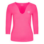 Abbigliamento BIDI BADU BIDI BADU Ariana Tech V-Neck Manica lunga Donna - rosa, bianco