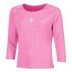 Abbigliamento da tennis Quiet Please Quiet Please Crush Mixed Manica lunga Donna-rosa, bianco