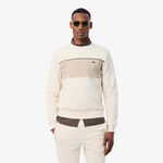 Lacoste Lacoste Colorblock Felpa Uomini - crema, beige