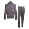 3Stripes Tuta Da Allenamento Uomini-Grigio Scuro