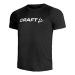 Abbigliamento Craft Craft Core Essence Logo Camicia Da Corsa Uomini-Nero