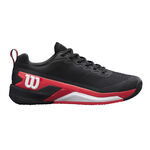 Scarpe da tennis Wilson Wilson Rush Pro 4.5 Scarpa Per Terra Rossa Uomini-Nero,Rosso