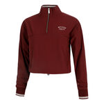 Abbigliamento Wilson Wilson Davenport Woven Popover Giacca da allenamento Donna - berry, 