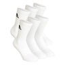 Crew Sportswear Ankle Calzini Sportivi Confezione Da 6-Bianco,Nero