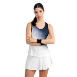 Abbigliamento da tennis BIDI BADU BIDI BADU Crew Racerback Canottiera Donna-blu scuro, bianco