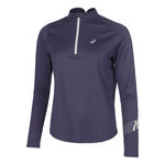Abbigliamento ASICS ASICS Icon 1/2 Zip Camicia da corsa Donna - blu scuro, 
