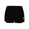 Crew 2in1 Pantaloncini Donna-Nero