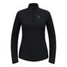 Zeroweight Warm Mid Layer 1/2 Zip Camicia Da Corsa Donna-Nero
