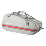Wilson Wilson Tour Team Borsa Per Racchetta Da 6-Grigio Chiaro