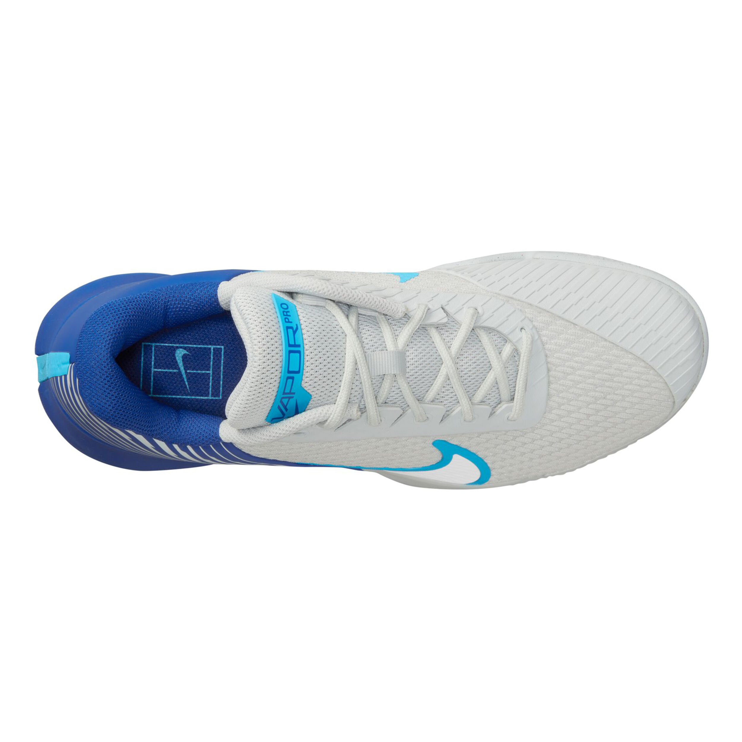 Air Zoom Vapor Pro 2 Scarpa Per Terra Rossa Uomini Bianco Blu