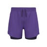 Zeroweight 5in 2in1 Pantaloncini da corsa Uomini - viola, 
