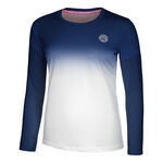 Abbigliamento BIDI BADU BIDI BADU Crew Gradiant Manica Lunga Donna-Blu Scuro,Bianco