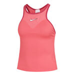 Abbigliamento Nike Nike Dri-Fit Court Slam Solid Canottiera Donna-Corallo,Rosso Scuro