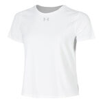 Abbigliamento Under Armour Under Armour Velociti Pro  Camicia da corsa Donna-bianco, argento