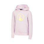 Abbigliamento Quiet Please Quiet Please Mind Baseline Logo Felpa Con Cappuccio Ragazze-Lilla,Giallo