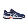 Gel-Game GS Scarpa per terra rossa Bambini - blu scuro, argento