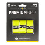 Overgrip Tennis-Point Tennis-Point Premium Grip Confezione Da 3-Giallo