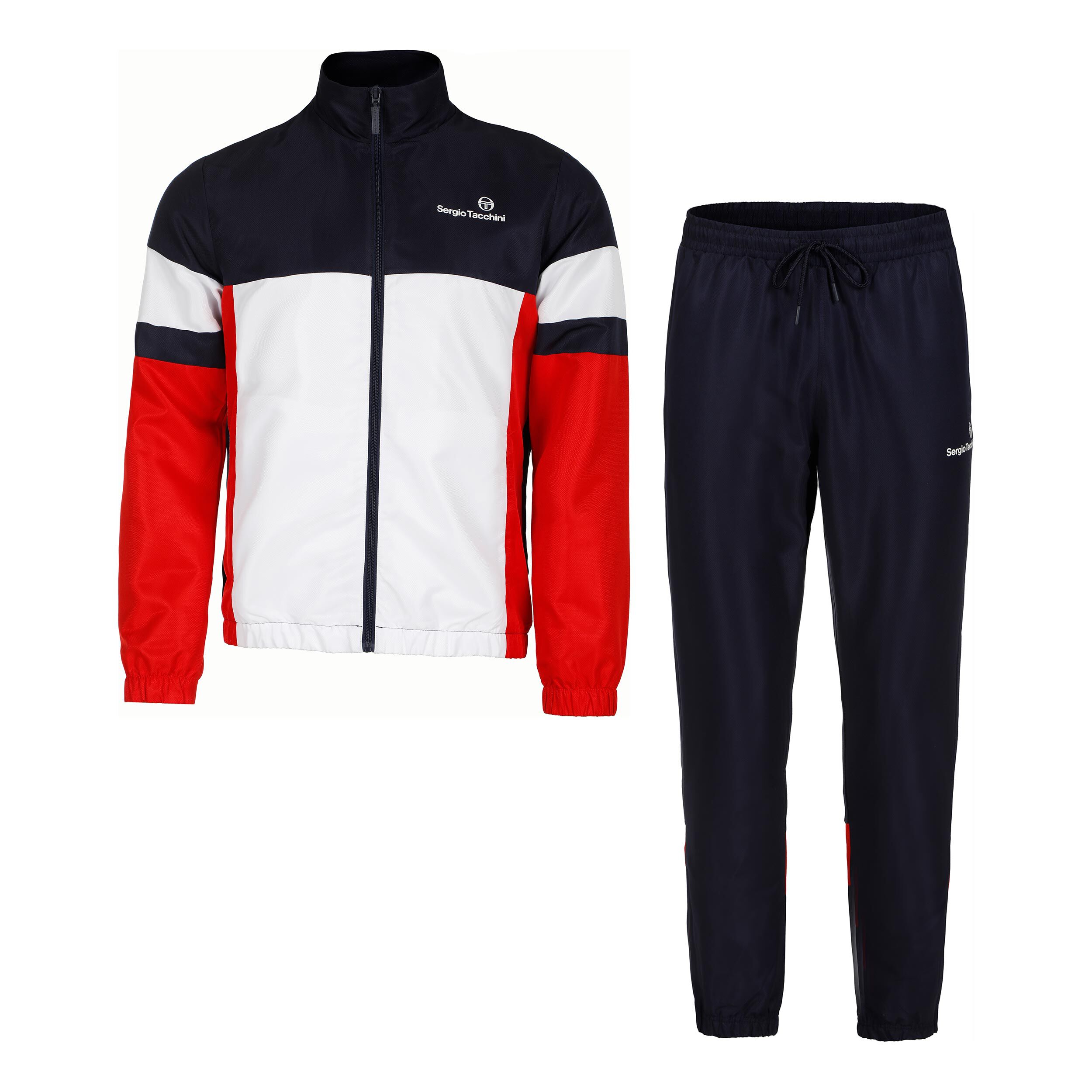 Buy Sergio Tacchini Libera Tuta Da Allenamento Uomini Blu Scuro Rosso online Tennis Point CH