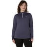 Core Winter 1/2 Zip Camicia Da Corsa Donna-Grigio-blu