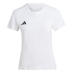 Abbigliamento adidas adidas adizero Essentials Camicia da corsa Donna - bianco, 