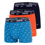 Abbigliamento Nike Nike Essential Cotton Stretch Trunk Boxer - Confezione da 3 Uomini-blu chiaro, arancione