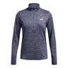 Tech Twist Warmup 1/2 Zip Manica Lunga Donna-Grigio-blu