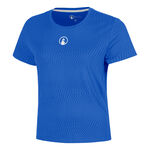 Abbigliamento da tennis Quiet Please Quiet Please Spin Maglietta Donna - blu, bianco