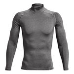 Abbigliamento Under Armour Under Armour Heatgear Comp Mock Manica Lunga Uomini-Grigio