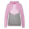 Salia Lifestyle Felpa Con Cappuccio Donna-Rosa,Grigio Chiaro