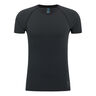 Performance Light Crew Neck Camicia Da Corsa Uomini-Nero