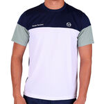 Abbigliamento da tennis Sergio Tacchini Sergio Tacchini Prave 024 PL Maglietta Uomini - blu scuro, bianco