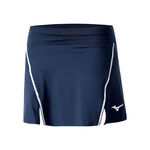 Abbigliamento Mizuno Mizuno Hex Rect Gonna Donna-Blu Scuro,Bianco