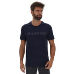 Abbigliamento Lotto Lotto MSC II Logo Tee Maglietta Uomini-blu scuro