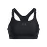 Heatgear High Reggiseni Sportivi Donna-Nero,Nero