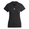 Essentials AEROREADY Train Minimal Branding V-Neck Maglietta Donna-Nero