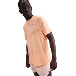 Abbigliamento Nike Nike Stride Camicia da corsa Uomini - arancione, argento