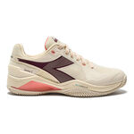 Scarpe da tennis Diadora Diadora  Blushield Torneo 3 Scarpa per terra rossa Donna-bianco,rosso scuro