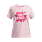 Abbigliamento Under Armour Under Armour Bubble Maglietta Ragazze-Rosa