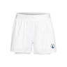 Point 2in1 Pantaloncini Donna-Bianco,Blu Scuro