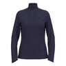 Essential 1/2 Zip Manica lunga Donna - blu scuro, 
