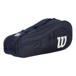 Borse Da Tennis Wilson ADVANTAGE 6PK RACKET BAG NAVY Navy